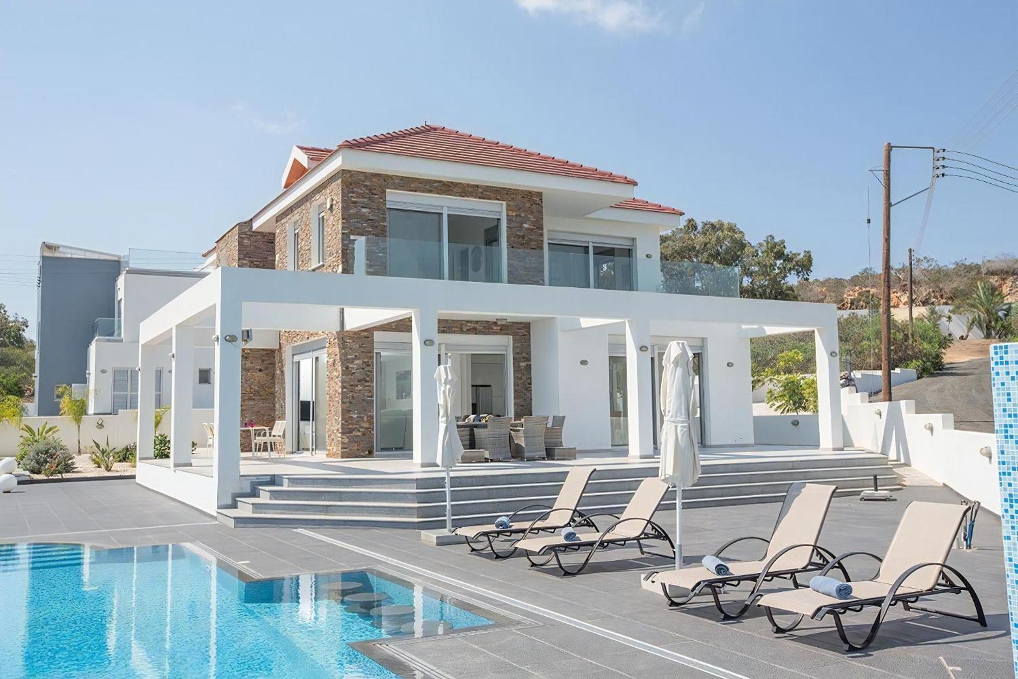 Villa Protara Chrysos - Beautiful 5 Bedroom Protaras Villa - Walking Distance To Fig Tree Bay Exterior photo
